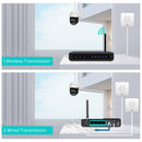12MP PTZ WiFi IP Kamera Dual-Objektiv 2.8mm -12mm 8X Zoom 4K Outdoor AI Menschliche Verfolgung CCTV Audio Heimüberwachungskamera
