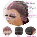 The Bordeaux | 99J Burgundy HD Lace Front Human Hair Wig