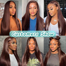The Chestnut Study | 13x4 Brown Lace Front Human Hair Wig