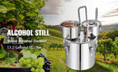 SucceBuy 50L Alcohol Water Distiller Bottle Moonshine Equipment Stainless Steel Brewing Machine for Whisky Wine Beer Dispenser