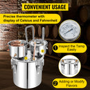 SucceBuy 50L Alcohol Water Distiller Bottle Moonshine Equipment Stainless Steel Brewing Machine for Whisky Wine Beer Dispenser