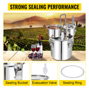 SucceBuy 50L Alcohol Water Distiller Bottle Moonshine Equipment Stainless Steel Brewing Machine for Whisky Wine Beer Dispenser