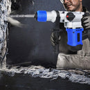 1500W Bohrhammer – 6 einstellbare Geschwindigkeiten, 4 Funktionen, elektrischer Abbruchhammer mit SDS Plus Meißeln und Bohrer & Koffer