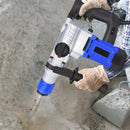 1500W Bohrhammer – 6 einstellbare Geschwindigkeiten, 4 Funktionen, elektrischer Abbruchhammer mit SDS Plus Meißeln und Bohrer & Koffer