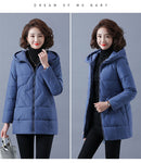 2022 Neue Frauen Winterjacke Lange Warme Parkas Weibliche Verdicken Mantel Baumwolle Gefütterte Parka Jacke Mit Kapuze Outwear M-4XL