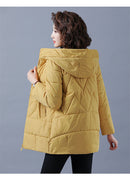 2022 Neue Frauen Winterjacke Lange Warme Parkas Weibliche Verdicken Mantel Baumwolle Gefütterte Parka Jacke Mit Kapuze Outwear M-4XL