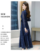 Elegantes rosa Midikleid 2023 Herbst Winter Vintage Unifarbenes Freizeit Chiffon Maxikleid Damen Bodycon Party Schwarzes Nacht Hochzeitskleid