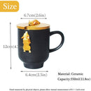 The Morning Duet | Kiss Cat Couple Ceramic Coffee Mug Set