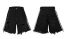 The Bawei | Slim-Fit Fringed Denim Short — High-Street Summer Statement