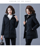 2022 Neue Frauen Winterjacke Lange Warme Parkas Weibliche Verdicken Mantel Baumwolle Gefütterte Parka Jacke Mit Kapuze Outwear M-4XL