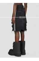 The Bawei | Slim-Fit Fringed Denim Short — High-Street Summer Statement