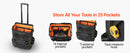 The Mobile Arsenal | 110Lbs Rolling Tool Organizer — 25-Pocket Pro-Grade Mobile Workshop