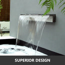 The Cascade Architect | Stainless Steel Waterfall Spillway for Pool & Garden Landscapes