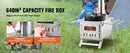 The Trail Hearth | 80-Inch Stainless Steel Camping Tent Stove with Chimney Kit