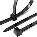 6 INCH 18 LBS UV BLACK COLOR OUTDOOR/INDOOR SELF-LOCKING PLASTIC TIES FOR HOME, OFFICE, GARDENING