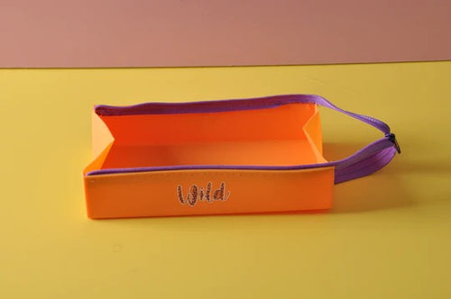 Wild Leopard Portable Big Capacity Silicone Pencil Pouch