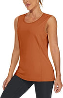 TACVASEN Women's Workout Tank Top Sleeveless Quick Dry Sun Protection Running Active Gym Yoga Tank Tops