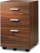 16.1W Wood 3 Drawer Mobile File Cabinet  DEVAISE