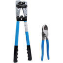 Cable Lug Crimping Tool,Knoweasy Battery Cable Lug Crimper with Wire Cutter for Heavy Duty Wire Copper Lugs AWG