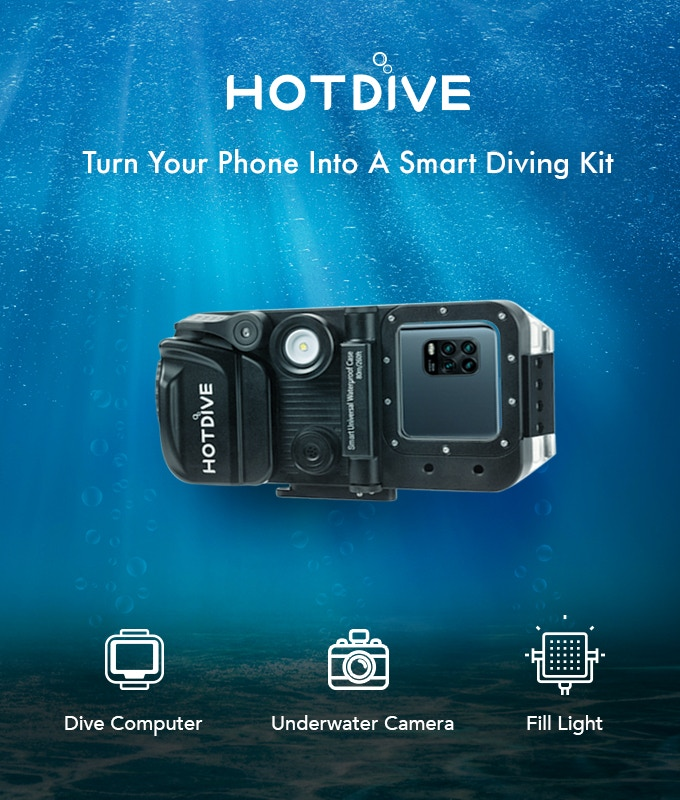HotDive: Verwandeln Sie Ihr Telefon in ein intelligentes All-in-One-Tauchkit - Einzelhandel
