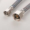 PARLOS Wasserhahn-Wasserversorgungsleitungen mit Filtersieb, 9/16-24 UNEF-Messinganschluss, 24 Zoll Länge