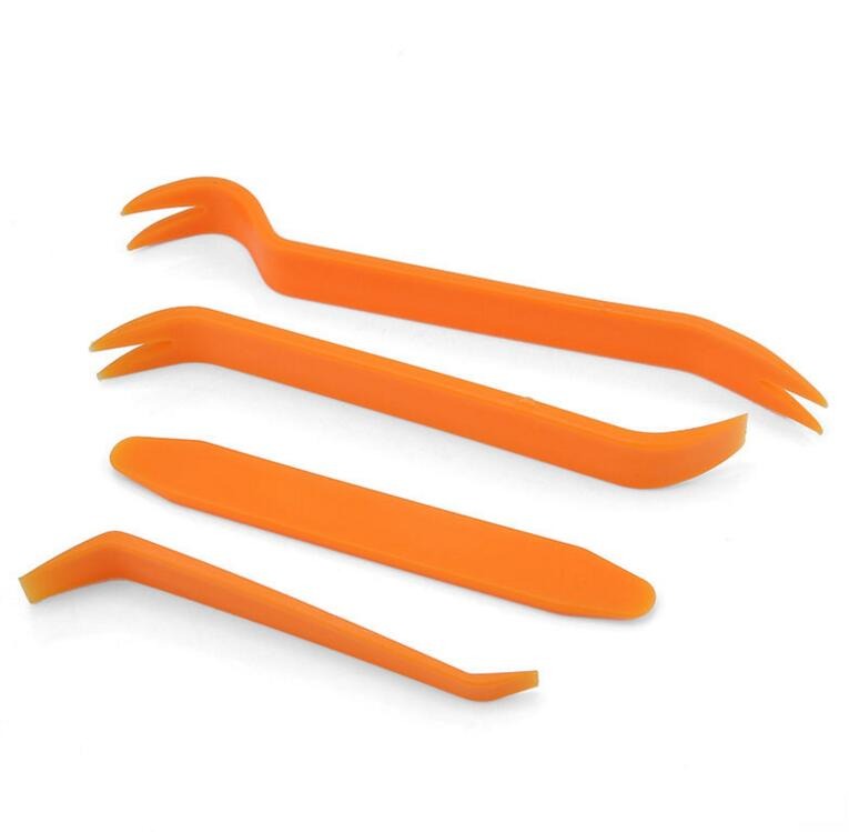 4 pcs Plastic Removal Pry Tool For Auto Racing Car Radio Door Panel Audio Light