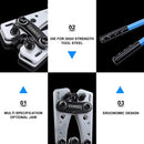 Cable Lug Crimping Tool,Knoweasy Battery Cable Lug Crimper with Wire Cutter for Heavy Duty Wire Copper Lugs AWG