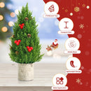 18.5" Tabletop Artificial Christmas Tree w/ 170 PE Branches & Pulp Stand