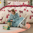 Kapuzenpullover aus Sherpa-Fleece mit hoher Decke