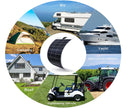 100W 12V Flexibles Solarpanel für Wohnmobile, Boote, Wohnmobile | IRUN-POWER 