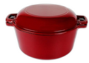 ENAMEL COATING  |  CAST IRON DUTCH OVEN & SKILLET 2-IN-1SET