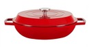 ENAMEL COATING  |  SHALLOW CAST IRON CASSEROLE