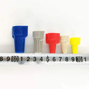 WAHSURE 50 STÜCK GEFLÜGELTE DRAHTMUTTERN, EINFACH AUFDREHBARE ELEKTRISCHE KABELVERBINDER, FEDEREINSATZ, GERIPPENT, CAP22-6 AWG, HAUSHALTSZWECKSET