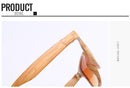 Retro Inspired Wood Print Artistic Fashion Classic Horn Rimmed Sunglasses with Multi-color