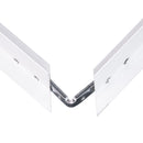 Recessed aluminum frame for white LED panel