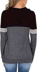 Womens Sweatshirts Long Sleeve Graphic Pullover Tshirt Pockets Casual Loose Blouse Tops