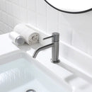 EZANDA Einhand-Badezimmerarmatur aus Messing mit aufklappbarem Waschbeckenablauf und Wasserhahn-Zuleitungen, Rotguss