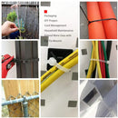 6 INCH 18 LBS UV BLACK COLOR OUTDOOR/INDOOR SELF-LOCKING PLASTIC TIES FOR HOME, OFFICE, GARDENING