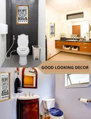Funny Bathroom Decor Wall Art