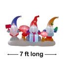 4' Ft Xmas Gnomes Holiday Inflatable