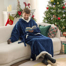 Kapuzenpullover aus Sherpa-Fleece mit hoher Decke