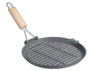 PRE-SEASONED CAST IRON  |  STEAK BBQ NON-STICK FRYING GRILL PAN