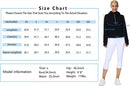 Women’s Hoodies Half Zip Long Sleeve Fleece Crop Pullover Sweatshirts with Pockets Thumb Hole