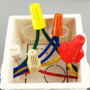 WAHSURE 50 STÜCK GEFLÜGELTE DRAHTMUTTERN, EINFACH AUFDREHBARE ELEKTRISCHE KABELVERBINDER, FEDEREINSATZ, GERIPPENT, CAP22-6 AWG, HAUSHALTSZWECKSET