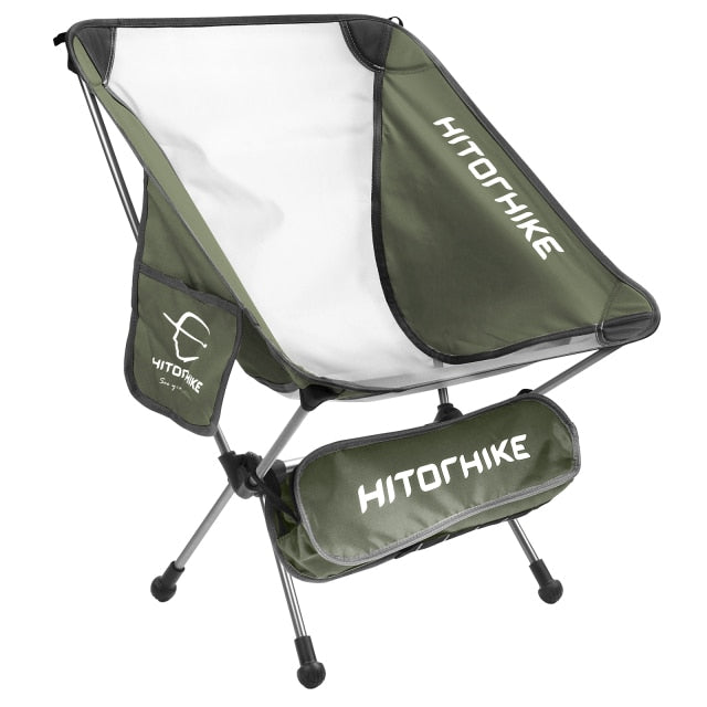 Hitorhike, silla plegable ultraligera de viaje, superdura, de alta carga, para acampar al aire libre, portátil, para playa, senderismo, Picnic, asiento, silla de pesca