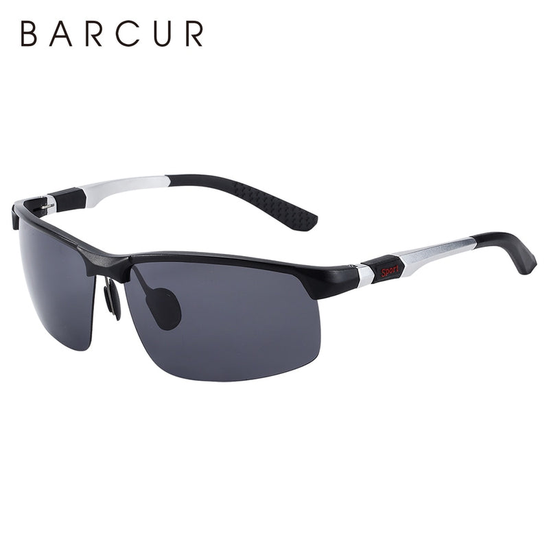 BARCUR, gafas de sol deportivas de aluminio y magnesio, gafas de conducción ligeras polarizadas para hombres y mujeres