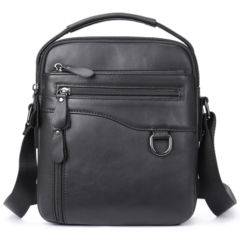 Westal Herren Umhängetasche Herren Echtes Leder Messenger Bags Big Male Schwarz Umhängetaschen für Herren Tasche Leder Man Handtaschen 8830