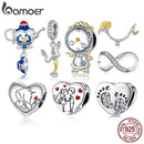 bamoer Genuine 925 Sterling Silver Magic Can Clock Pendant Charm fit Original Bracelet and Necklace Fine Jewelry BSC319