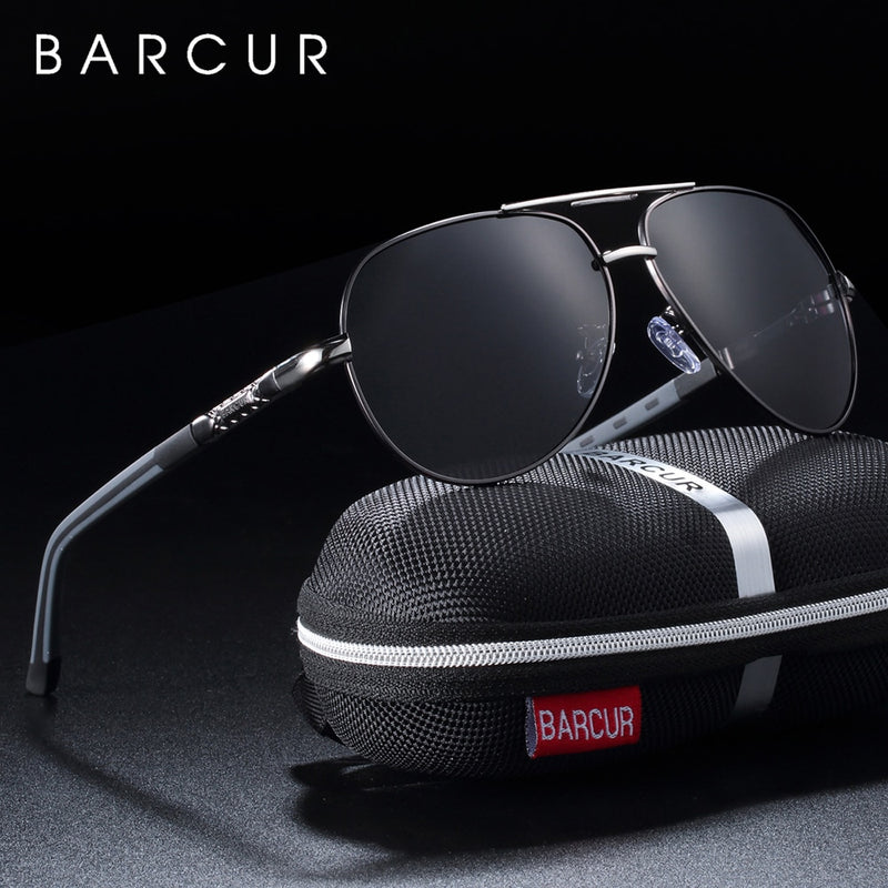 BARCUR Men sunglasses Polarized UV400 Protection Driving Sun Glasses Women Male Oculos de sol