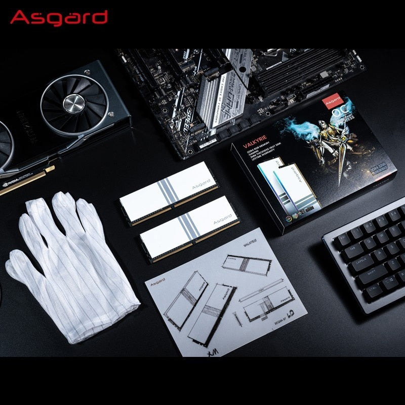 Asgard V1 Black Knight RGB RAM 16 gb PC Memoria RAM Memoria Computadora Escritorio DDR4 PC4 8g 16g 3200mHZ 3600Mhz DIMM RGB